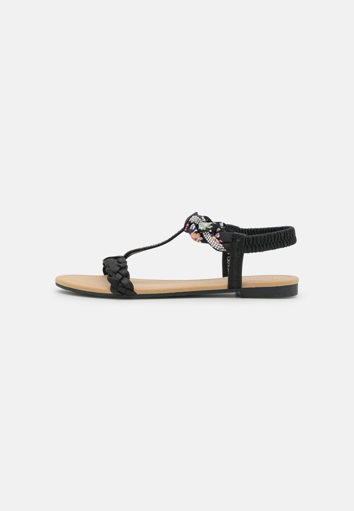 Sandales Anna Field Plates Noir Femme | TZJ-0625900